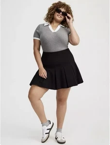 TORRID 12 0X XL Black Pleated Skirt NWT R $59 - Picture 1 of 8