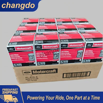 12 Pack Genuine OEM Ford Motorcraft FL-910S BE8Z6731AB Oil Filter Motorcraft US - Image 1 of 4