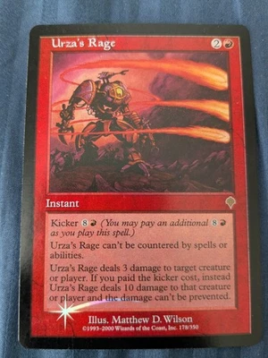 Urza's Rage FOIL - Invasion - MTG - Magic the Gathering - Image 1 of 3