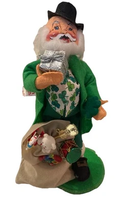 "Etiquetas originales Annalee 1999 Filenes Irish Santa 996999 vintage de 9,5""" Foto 1 de 4