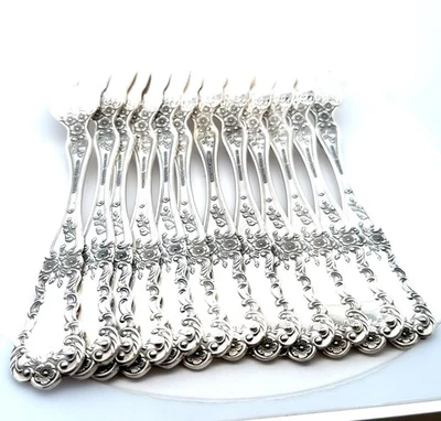 "Tenedor de ensalada individual Gorham Buttercup de plata de ley .925 12 piezas 6 3/4"" 475,7 g" Foto 1 de 4