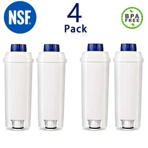 4 PACK For Delonghi Coffee Maker Machine Water Filter DLSC002 5513292811 SER3017 - Picture 1 of 11