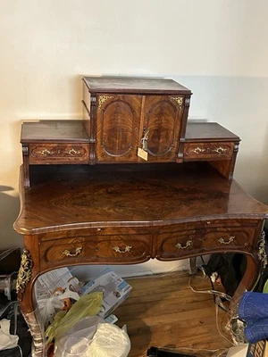 Antique French Louis XV Desk with Writing Tablet - Image 1 of 2