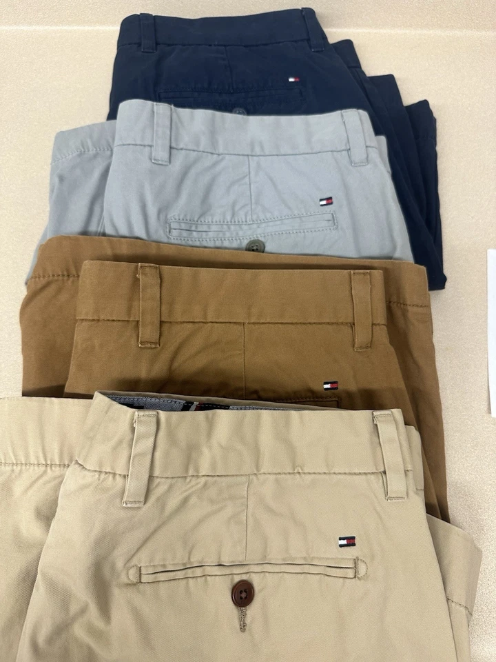 Tommy Hilfiger Men's Classic Fit Flat Front Shorts - Size 36 lot of 4 - Image 1 of 4