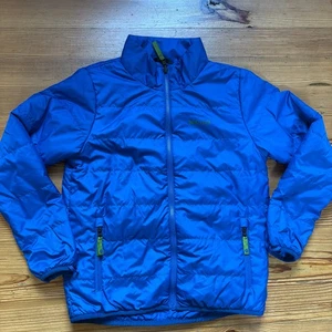 Marmot royal blue puffer full zip high neck boys jacket SIZE XL - Picture 1 of 5