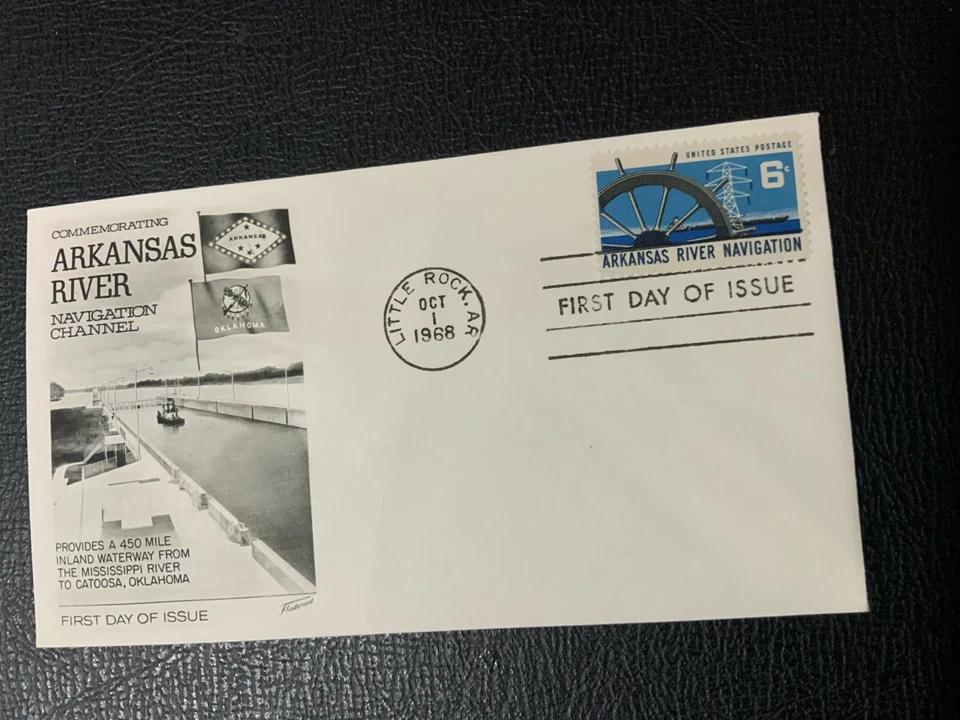 1968 #1358 6c Arkansas River Navigation - Fleetwood FDC - Image 1 of 1