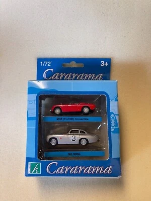 Cararama 1/72 Mercedes-Benz 300SL silver and MGB Convertible red US Seller - Image 1 of 2