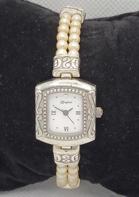 Дамы Brighton Emporia стильный Серебряный Золотой белый циферблат переключения браслет часы K9 - Изображение 1 из 4