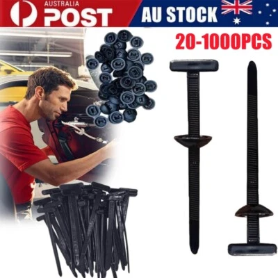 20-1000Pcs Nylon Universal Cable Tie Buckle Self-Locking Nylon Zip Ties Holder - image 1 of 4