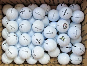 100 AAAAA / AAAA+ White TaylorMade Distance+ Golf Balls - Picture 1 of 1
