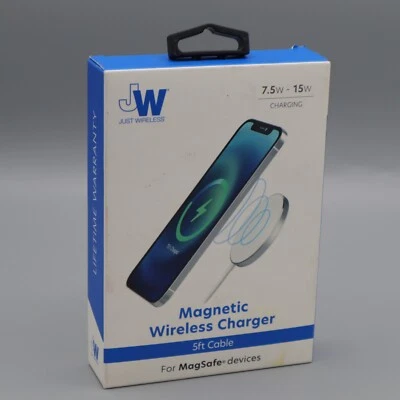 Cable cargador magnético inalámbrico Just USB-C 5 pies para dispositivos MagSafe Foto 1 de 3