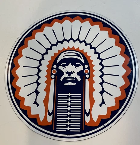 Chief Illiniwek University of Illinois Magnet University Indoor/outdoor 11" X 11 Cover