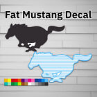 Fat Mustang Mach-E Aufkleber (Vinyl für Auto Laptop Fensterbecher Wasserflasche) Muss