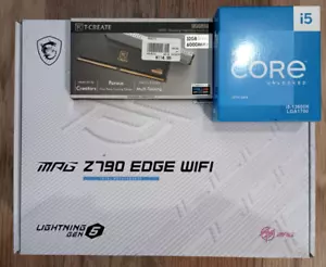 Intel Core i5 13600K ⚡ MSI Z790 Edge Wifi ⚡ T-Create 6000 32GB DDR5 RAM White - Picture 1 of 6