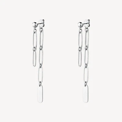 BROSWAY ESSENTIAL ORECCHINI PENDENTI LUNGHI IN ACCIAIO BNL099 - Immagine 1 di 4