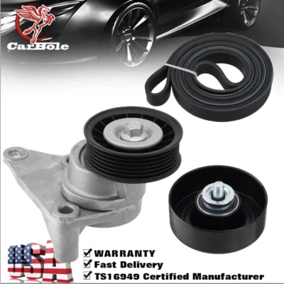 For Chevrolet Silverado GMC Sierra Hummer Serpentine Belt Tensioner Pulley Kit - Image 1 of 4