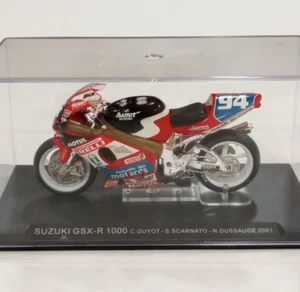 1/24 Suzuki GSX-R 1000 Guyot, Scarnato, Dussauge 2001 Diecast Model Bike - Picture 1 of 6