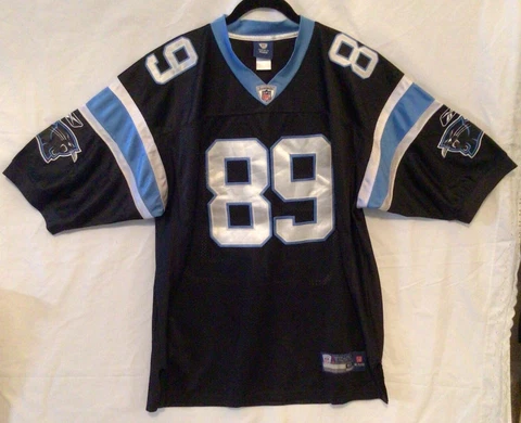 Reebok NFL Equipment Carolina Panthers Steve Smith #89 Sewn-On Jersey Sz 52 894A Cover