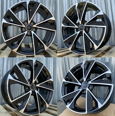 Juego de 4 llantas 18x8 5x112 ET35 CB 66,6 para Audi A3 A4 Q3 VW Passat Tiguan Foto 1 de 3