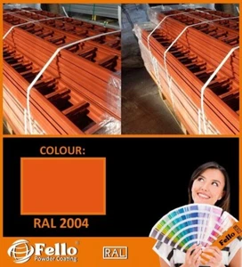 Pintura en polvo de recubrimiento en polvo RAL 2004 Naranja puro brillo 5KG - Bild 1 von 1