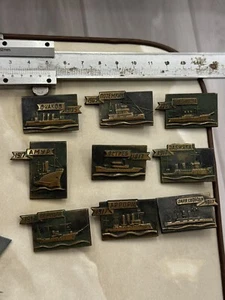 vintage sets of badges of the USSR military ships of the Russian fleet full set - Picture 1 of 10