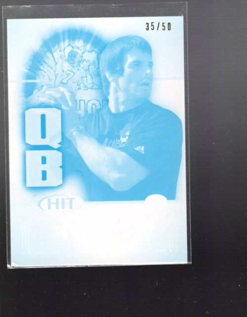 A5807- 2011 SAGE HIT Make Ready Cyan #7 Christian Ponder /50 - NM-MT - Image 1 of 1