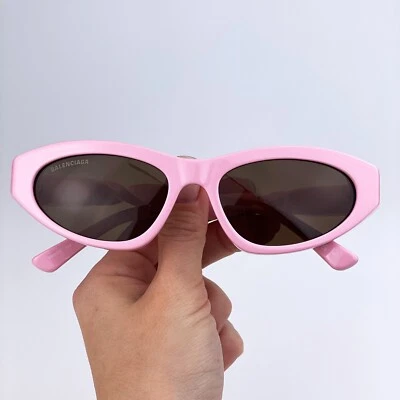 Balenciaga Women AUTHENTIC Sunglasses Pink Brown Cat Eye BB0207S 004 NEW - Image 1 of 4