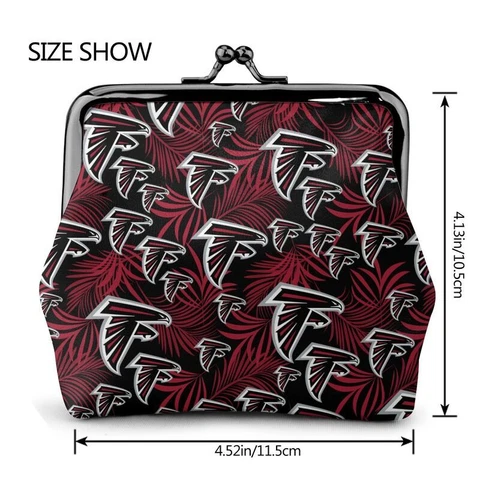 Atlanta Falcons Fans Coin Purse Full Print Change Purse Mini Lady Wallet Cover