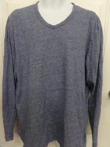 Old Navy Classic Mens XL Blue Long Sleeve T-Shirt 100% Cotton EUC - Picture 1 of 3