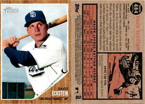 David Eckstein 2011 Topps Heritage Baseball Card 484  San Diego Padres
