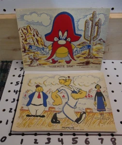 1965 POPEYE UND 1971 YOSEMITE SAM, KERAMIK WASSERRUTSCHEN AUFKLEBER, LIZENZIERT SELTEN - Bild 1 von 5