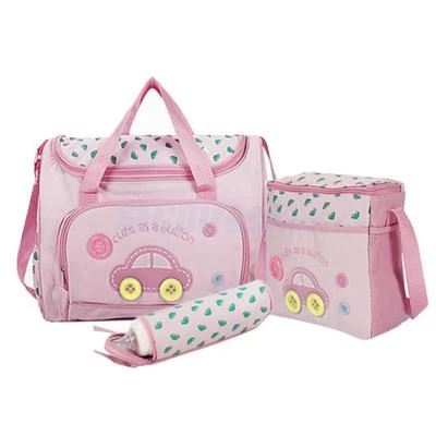 4PCS Pink Large Baby Diaper Nappy Changing mat Mommy Tote Handbag Bag US Seller - Image 1 of 4