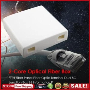 UK Fiber Optic Junction Wall Mount Terminal Panel Termination FTTH Terminal Boxe - Photo 1/8