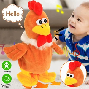 Sprechendes Huhn Kinder Elektronische Huhn Plüschtier Gehendes Huhn Kuscheltier - Bild 1 von 12