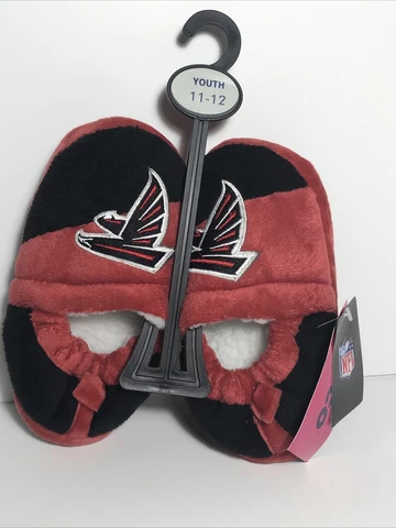 NEW Foco NFL Atlanta Falcons Football Logo Youth Slippers Size 11-12 Cover
