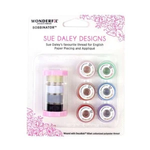 WonderFil Bobbinator Sue Daley Designs Specialty Threads, 10 x pre-Wound - Picture 1 of 4