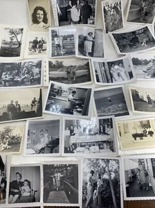 Vintage Lot 35 Snapshots Women Ladies Mothers Found OOAK Photos Black & White - Picture 1 of 23