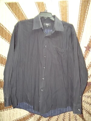 Camisa negra con botones Roberto Villini para hombre talla XL (D2) Foto 1 de 2