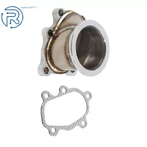 Ajuste para T25 T28 GT25 GT28 banda en V abrazadera brida 2,5" 63 mm turbo adaptador de tubo descendente - Imagen 1 de 13