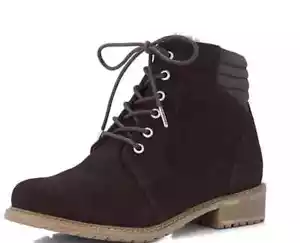 EMU Dark Brown Biricet Lace Up Waterproof Boot. Ex-Display. U.K: 7 (RRP £120). - Picture 1 of 5
