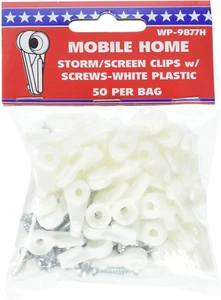 WP-9877H Screen Clips Storm W/Screws - 50 Pack, - Picture 1 of 2