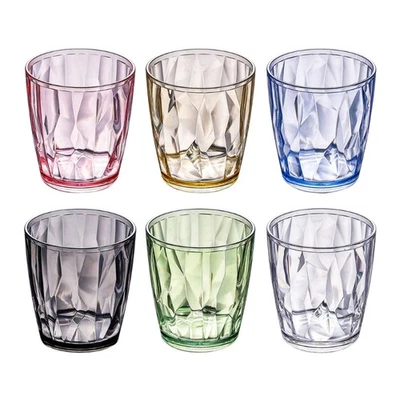 Shatterproof Drinking Glasses Acrylic Water Tumblers Reusable Beer Champagne Cup - Image 1 of 4