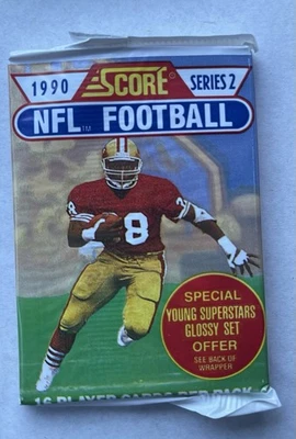 1990 Score Football Card Pack Series 2 UNOPENED Sealed Pack 16 Cards NFL 🏈🔥🔥 - Image 1 of 2