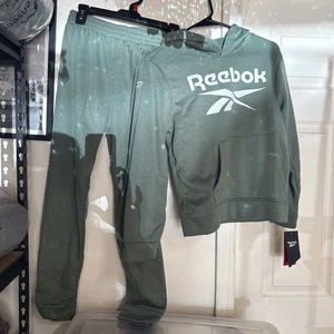 Reebok Track Set - 2 Piece Playwear Fleece Hoodie and Jogger Sz 14 - Picture 1 of 1