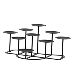 DIY 9 Mantle Candelabra Flameless or Wax Candle Holders for Fireplace with - Picture 1 of 7