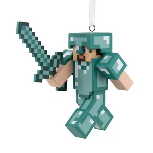 Hallmark Minecraft Steve in Diamond Armor Christmas Ornament - Picture 1 of 6