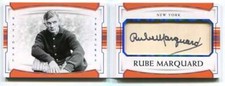 2018 Panini National Treasures Cut Signature Booklets Rube Marquard Cut Auto 2/5