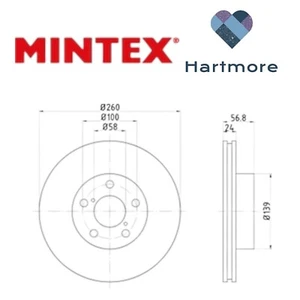Disco de freno Mintex MDC809 - Imagen 1 de 4