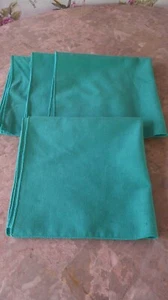 4 Teal Cotton Napkins – 16.5" Square – Soft & Reusable Table Linens - Picture 1 of 3