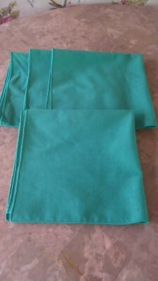 4 Teal Cotton Napkins – 16.5" Square – Soft & Reusable Table Linens - Image 1 of 3